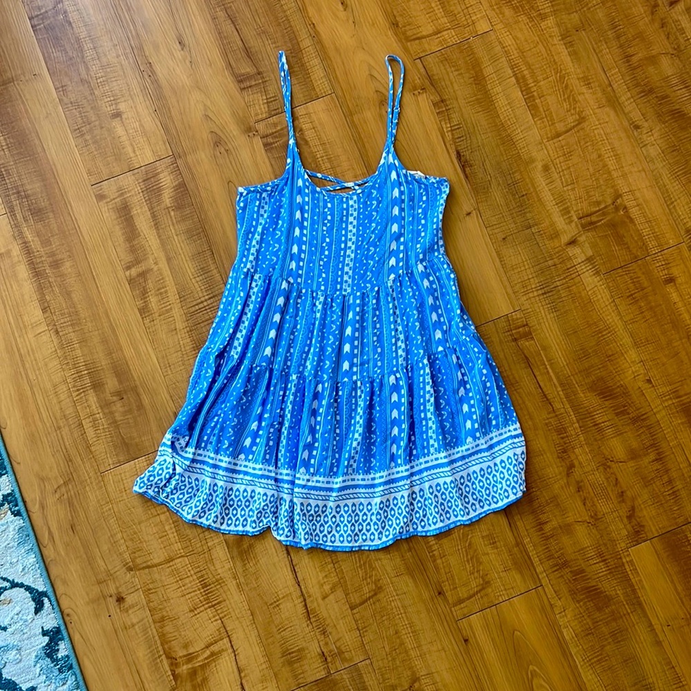 Blue sun dress. Size medium